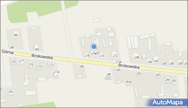 Małkinia Górna, Brokowska, 176, mapa Małkinia Górna