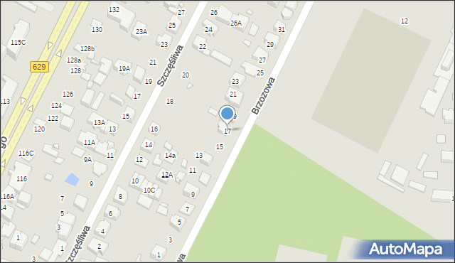Marki, Brzozowa, 17, mapa Marki