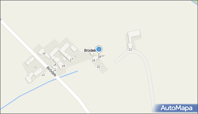 Mechnica, Bródek, 19, mapa Mechnica