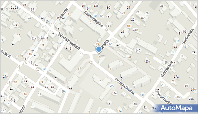 Międzyrzec Podlaski, Brzeska, 2, mapa Międzyrzec Podlaski