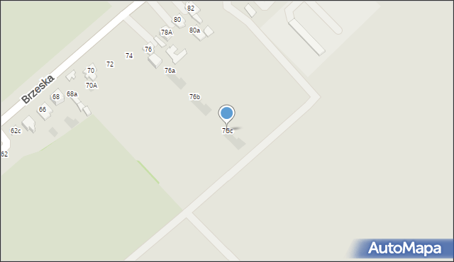 Międzyrzec Podlaski, Brzeska, 76c, mapa Międzyrzec Podlaski