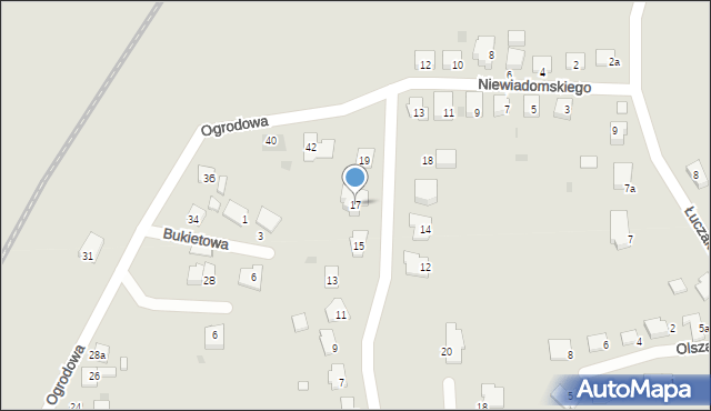 Mogilno, Brodowskiego Mieczysława, ks., 17, mapa Mogilno