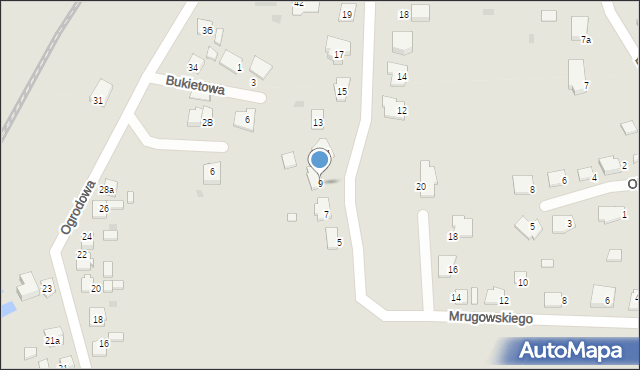 Mogilno, Brodowskiego Mieczysława, ks., 9, mapa Mogilno