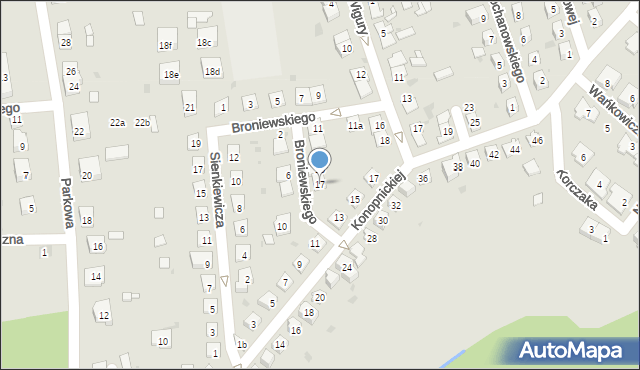Namysłów, Broniewskiego Władysława, 17, mapa Namysłów