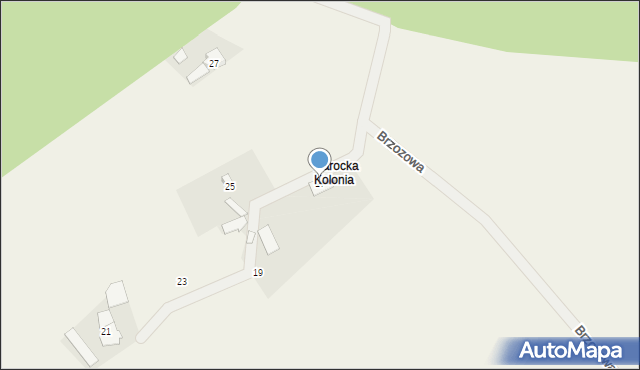 Narok, Brzozowa, 17, mapa Narok