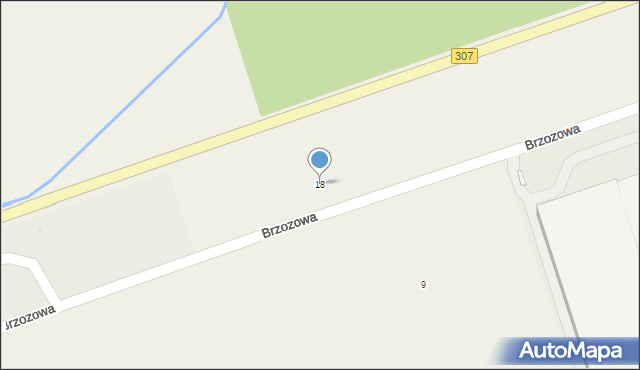 Niepruszewo, Brzozowa, 18, mapa Niepruszewo