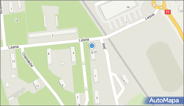Nowa Sarzyna, Braci Śniadeckich Jana i Jędrzeja, 9, mapa Nowa Sarzyna