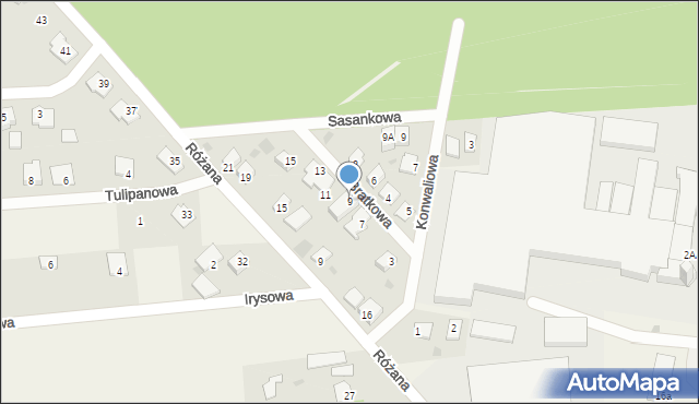 Nowa Wieś, Bratkowa, 9, mapa Nowa Wieś