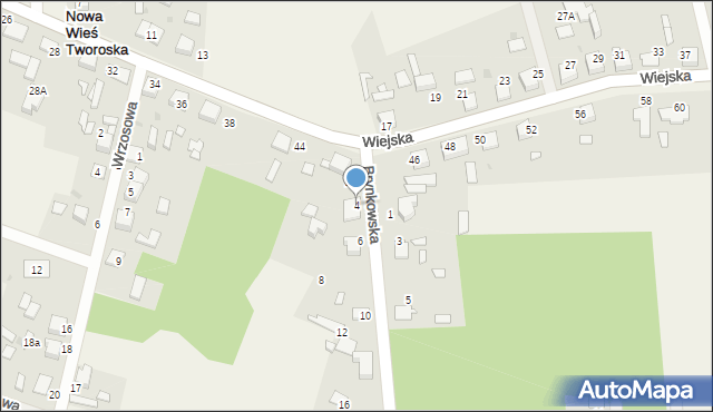 Nowa Wieś Tworoska, Brynkowska, 4, mapa Nowa Wieś Tworoska