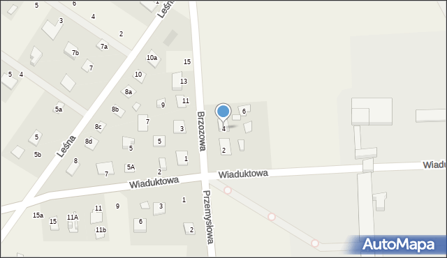 Nowa Wieś Wielka, Brzozowa, 4, mapa Nowa Wieś Wielka