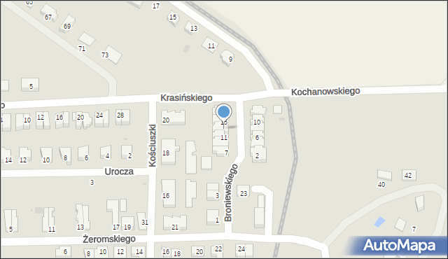 Nowy Dwór Gdański, Broniewskiego Władysława, 13, mapa Nowy Dwór Gdański