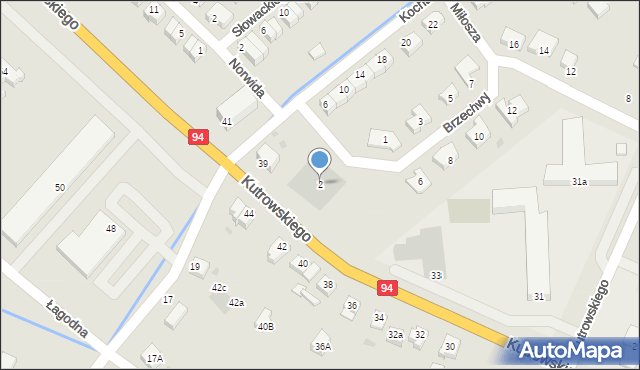 Oława, Brzechwy Jana, 2, mapa Oława