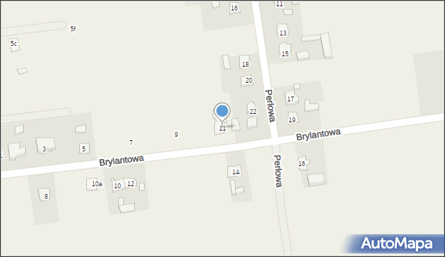 Olszowa, Brylantowa, 11, mapa Olszowa