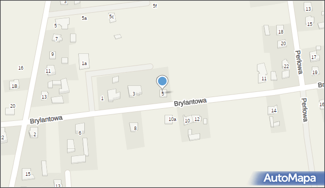 Olszowa, Brylantowa, 5, mapa Olszowa