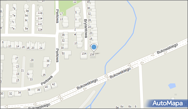 Olsztyn, Brylantowa, 10e, mapa Olsztyna