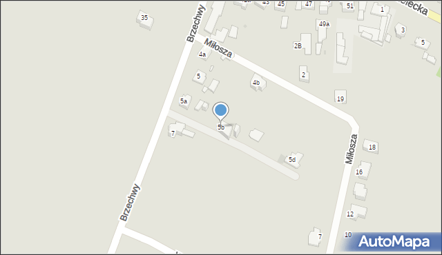 Opole, Brzechwy Jana, 5b, mapa Opola