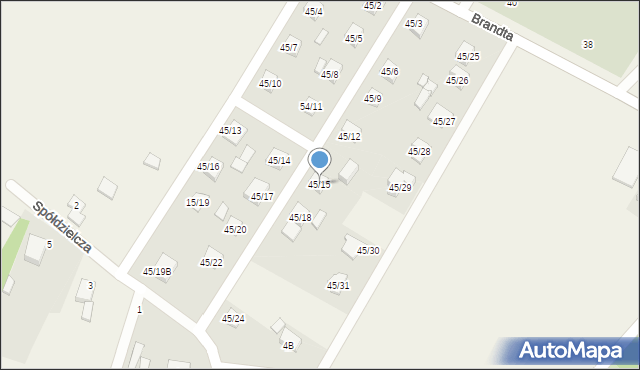 Orońsko, Brandta Józefa, 45/15, mapa Orońsko