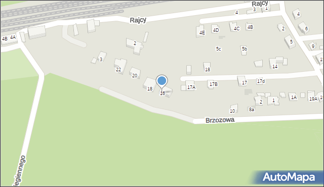 Orzesze, Brzozowa, 16, mapa Orzesze