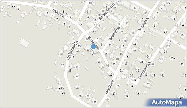 Ostrowiec Świętokrzyski, Browarna, 22, mapa Ostrowiec Świętokrzyski