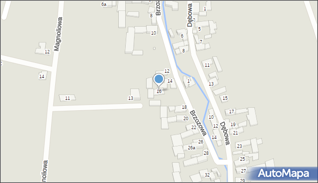 Otmuchów, Brzozowa, 16, mapa Otmuchów