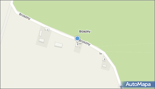 Parcice, Brzeziny, 4, mapa Parcice