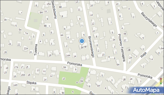 Piaseczno, Broniewskiego, 3A, mapa Piaseczno