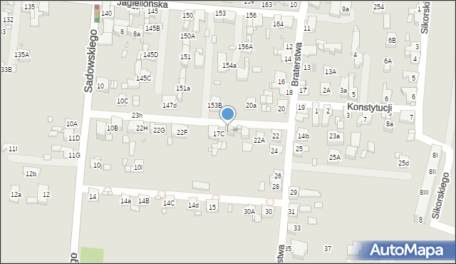 Piekary Śląskie, Braterstwa, 22C, mapa Piekary Śląskie