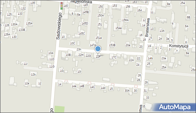 Piekary Śląskie, Braterstwa, 22F, mapa Piekary Śląskie