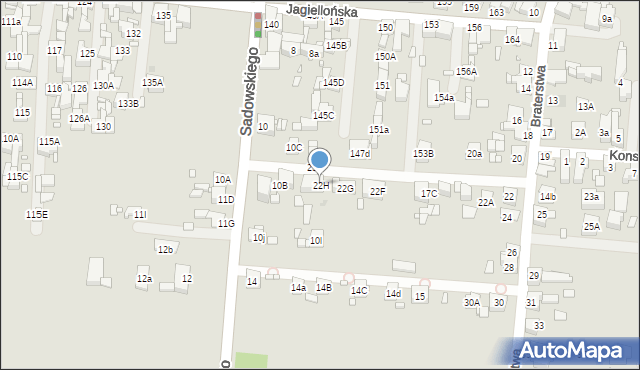 Piekary Śląskie, Braterstwa, 22H, mapa Piekary Śląskie