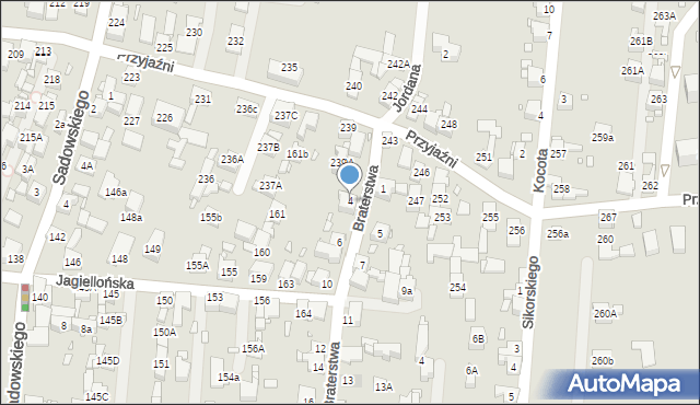 Piekary Śląskie, Braterstwa, 4, mapa Piekary Śląskie