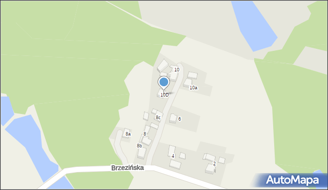 Pielgrzymowice, Brzezińska, 10D, mapa Pielgrzymowice