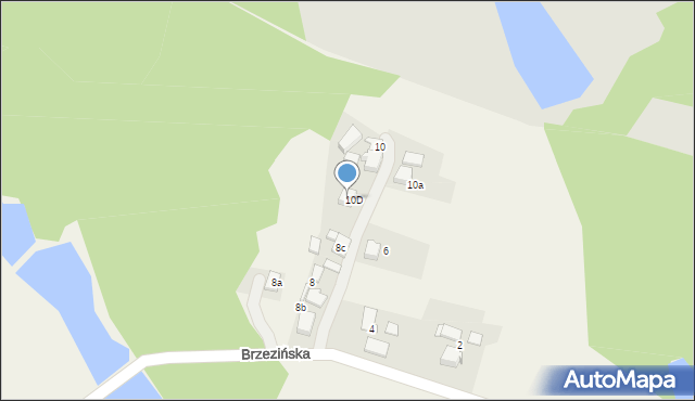 Pielgrzymowice, Brzezińska, 8d, mapa Pielgrzymowice