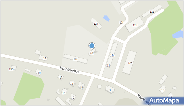 Pieniężno, Braniewska, 12j, mapa Pieniężno