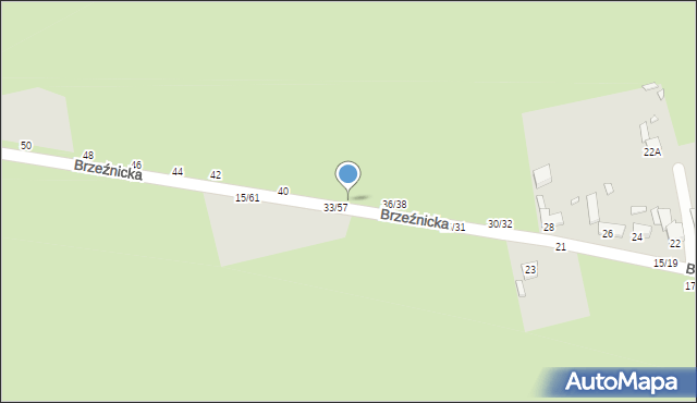 Piotrków Trybunalski, Brzeźnicka, 38A, mapa Piotrków Trybunalski