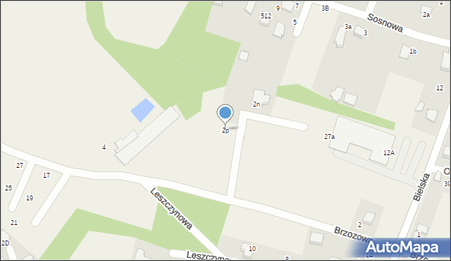 Pisarzowice, Brzozowa, 2p, mapa Pisarzowice