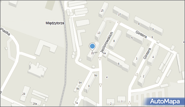 Płock, Braci Jeziorowskich, 11, mapa Płock