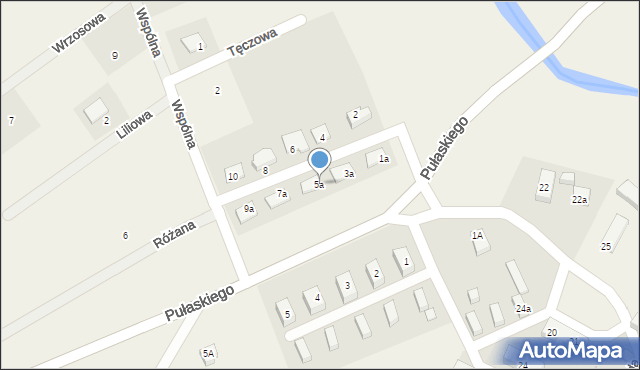 Podgórzyn, Brzozowa, 5a, mapa Podgórzyn