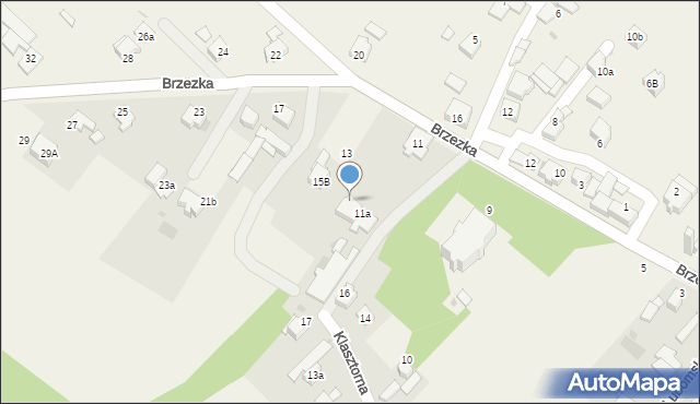 Pogrzebień, Brzezka, 11b, mapa Pogrzebień