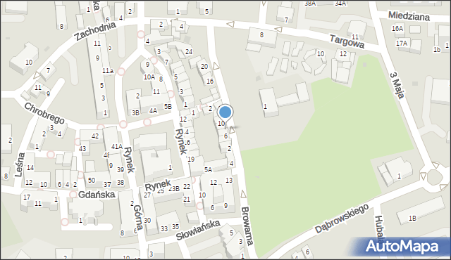 Polkowice, Browarna, 8, mapa Polkowice