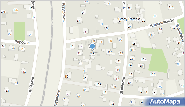 Pomiechówek, Broniewskiego Władysława, 6A, mapa Pomiechówek