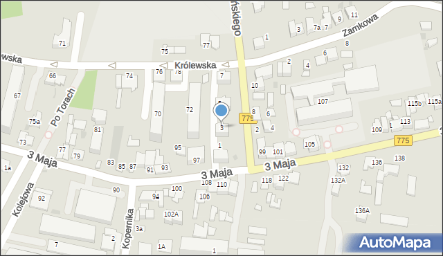 Proszowice, Brodzińskiego Kazimierza, 3, mapa Proszowice