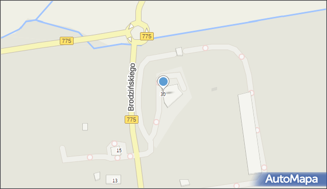 Proszowice, Brodzińskiego Kazimierza, 30, mapa Proszowice