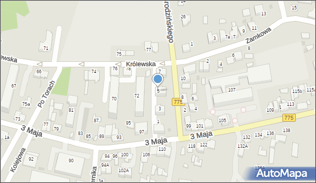 Proszowice, Brodzińskiego Kazimierza, 5, mapa Proszowice