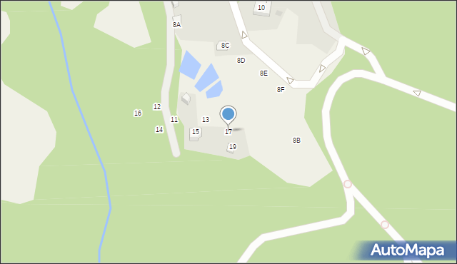 Przesieka, Brzozowe Wzgórze, 17, mapa Przesieka