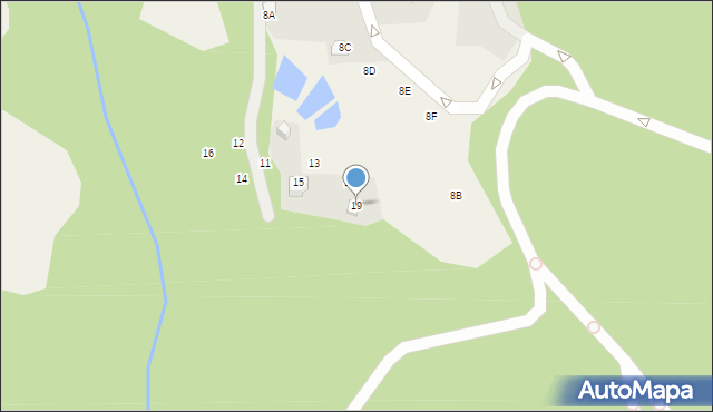 Przesieka, Brzozowe Wzgórze, 19, mapa Przesieka