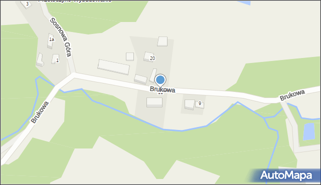 Przetoczyno, Brukowa, 11, mapa Przetoczyno