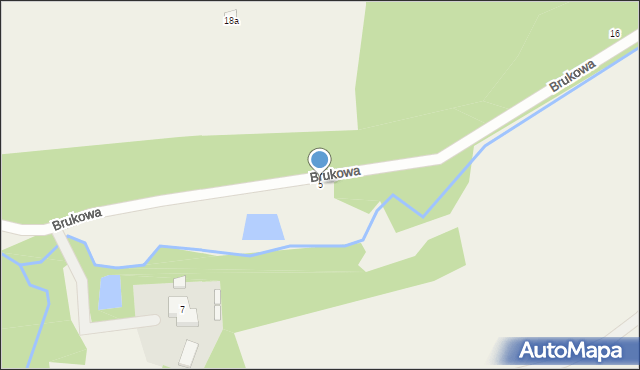 Przetoczyno, Brukowa, 5, mapa Przetoczyno