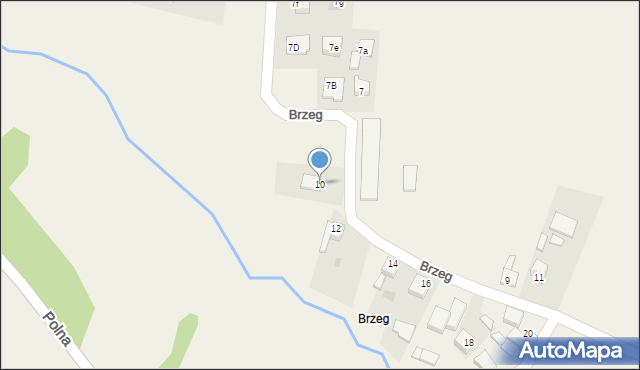 Przyszowice, Brzeg, 10, mapa Przyszowice