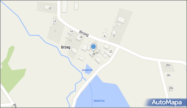 Przyszowice, Brzeg, 18, mapa Przyszowice