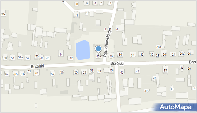 Przywózki, Brzóski Stanisława, ks., 40a, mapa Przywózki